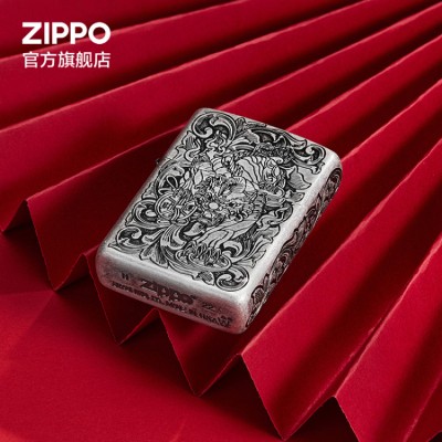 ZIPPO官方旗舰店正品之宝招财貔貅煤油打火机送男友生日礼物