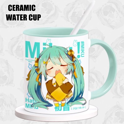 初音未来周边马克杯miku谷子原创同人可爱陶瓷杯咖啡杯牛奶水杯子